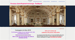 Desktop Screenshot of paroisse-saint-raphael.org